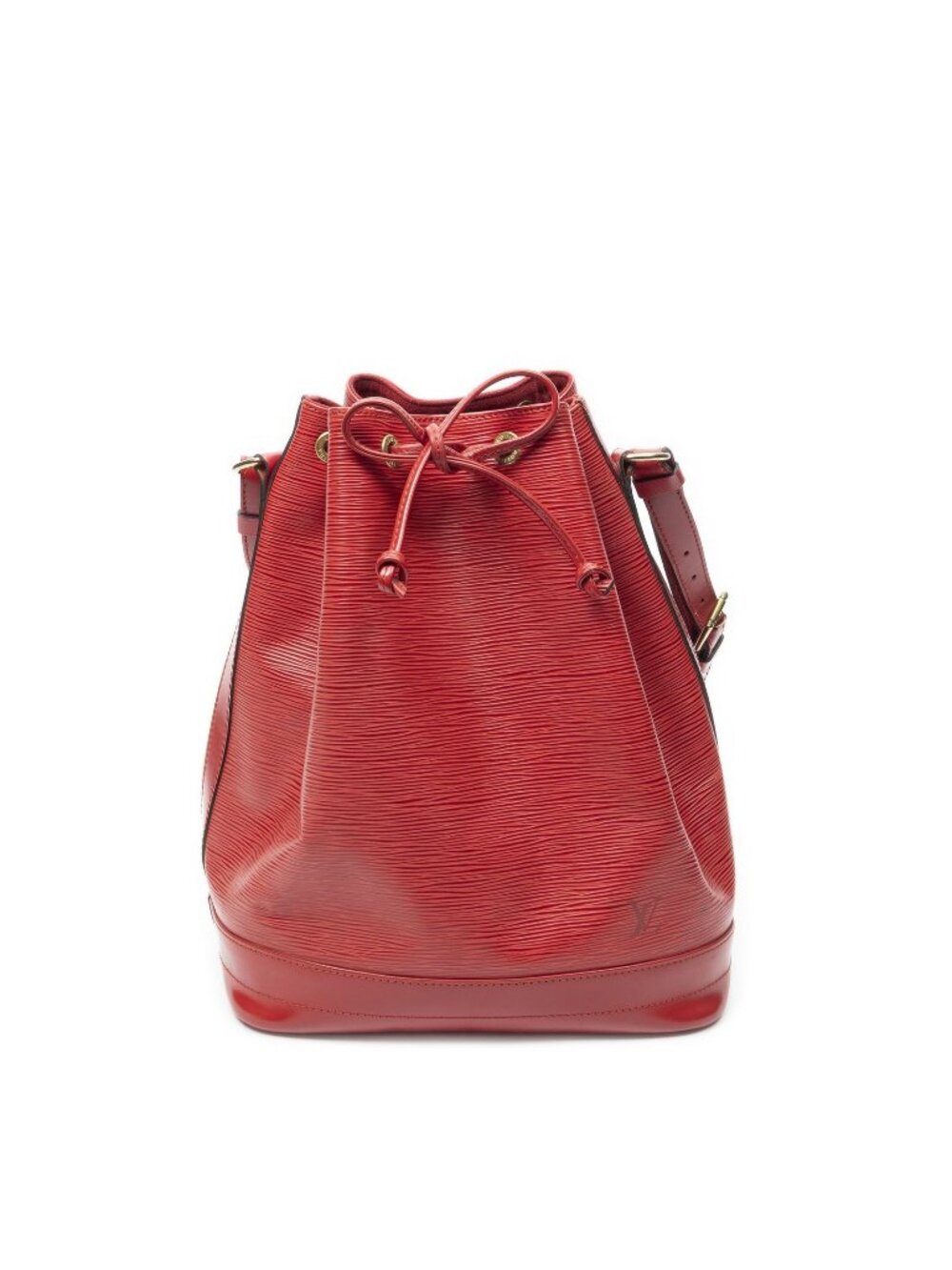 Louis Vuitton Noe Red Epi Bucket Bag